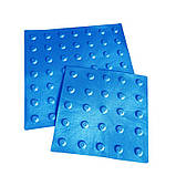Тактильна плитка поліуретанова "Конус" 400х400х3 (синя) (323-5828), фото 4