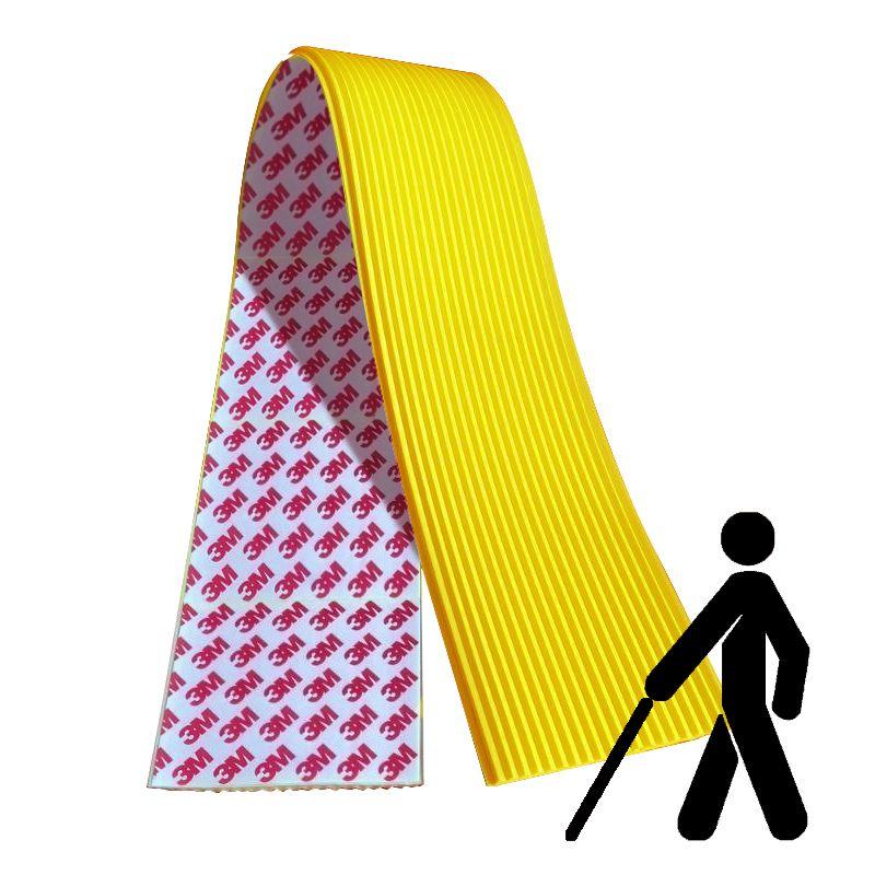 Стрічка тактильна гумова самоклеюча 100х5 мм (1м) (323-5812), фото 1