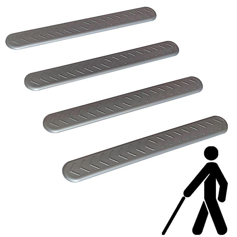 Тактильний індикатор "Смуга" самоклеючий 280 мм (сірий) (1шт) (323-5809), фото 1