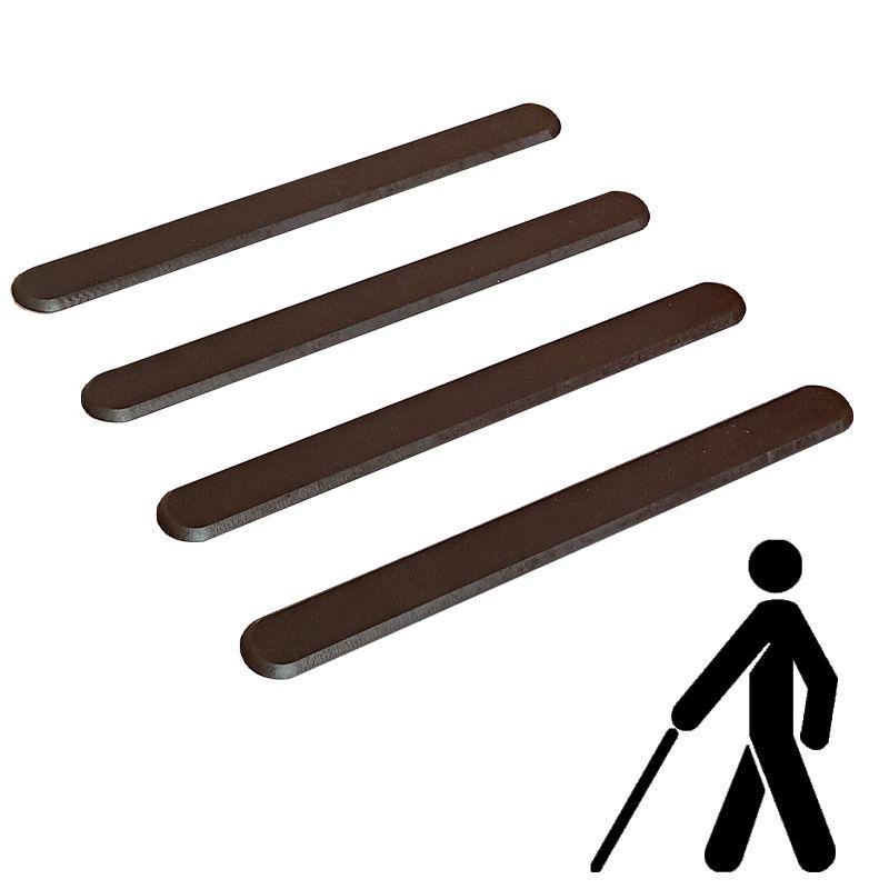 Тактильний індикатор гнучкий самоклеючий "Смуга" (чорний) 315 мм (323-5808), фото 1