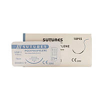 Поліпропілен Sunmed USP 1 (EP 4) з ріж. голкою 40мм 3/8 кола