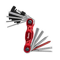 Велосипедний мультитул, складаний набір ключів у футлярі, 16 шт., короткі, DIY-BA1012