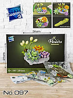 Конструктор для дівчаток Квіти Лотоса 097D, 281 деталь