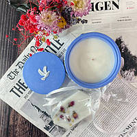 Набір зі свічкою в кашпо та саше - Чиста вода