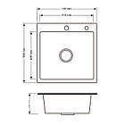 Lidz Handmade H5050H Мийка для кухні інтегрована Decor Honeycomb 2,5/0,5 мм LDH5050DEC48365, фото 2