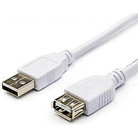 Дата кабель USB 2.0 AM/AF Atcom (3788) подовжувач, USB 2.0 (AM), USB 2.0 (AF), 0.8 м, білий