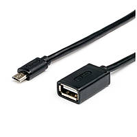 Дата кабель OTG USB 2.0 AF to Micro 5P 0.1m Atcom (3792) кабель, USB 2.0, micro USB