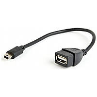 Дата кабель OTG USB 2.0 AF to Mini 5P 0.15m Cablexpert (A-OTG-AFBM-002) кабель, USB 2.0, mini USB, 0