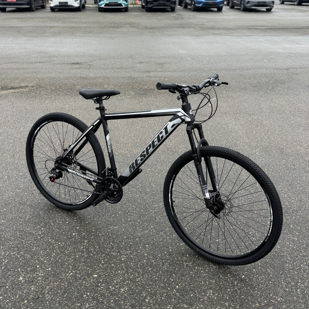 Велосипед CrossBike 29" Respect 2025 Рама 21" black-gray
