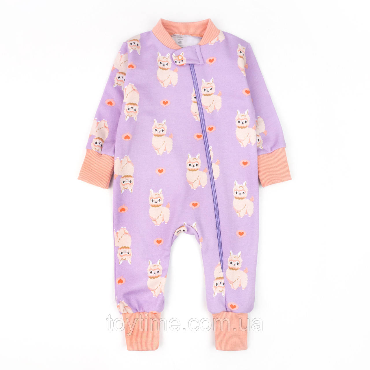 Чоловічок для дівчинки з начосом на блискавці Lama Love, фото 1