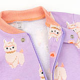 Чоловічок для дівчинки з начосом на блискавці Lama Love, фото 2