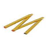 Лінійка розкладна, дерево, 1м, пружина, жовтий, 
DIY-MFW11YL/24BOX, фото 4