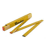 Лінійка розкладна, дерево, 2м, пружина, жовтий,
DIY-MFW21YL/12BOX, фото 4