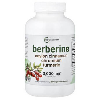 Micro Ingredients Berberine 240 рослинних капсул