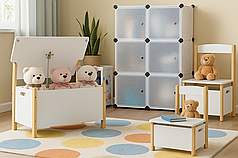 Лава Chomik DAISY дитяча зі скринькою для зберігання іграшок