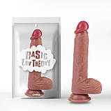 Фаллоімітатор реалістичний, ділдо на присосці Chisa силіконовий 21 см довжина 4 см діаметр, фото 2