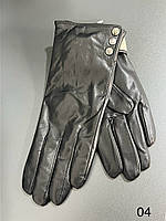 Жіночі шкіряні рукавички лайка/шерсть