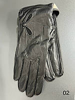 Жіночі шкіряні рукавички лайка/шерсть