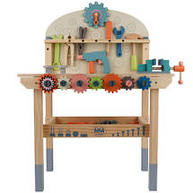 Дитяча майстерня з дерев'яними інструментами 3в1 KRUZZEL 26546, фото 4