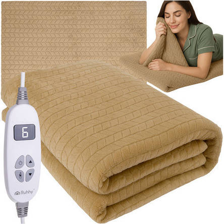 Електроковдра 180x130 см бежеве Ruhhy 26224, фото 1