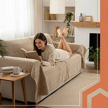 Електроковдра 180x130 см бежеве Ruhhy 26224, фото 5