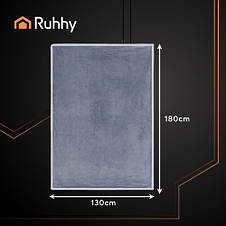 Електроковдра 180x130 см сіре Ruhhy 26225, фото 2