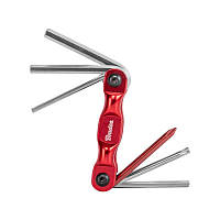 Велосипедний складаний набір ключів у 
футлярі, Multitool, 6 шт. короткі, DIY-BA1010