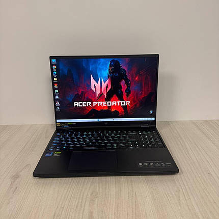 Б/в Ігровий ноутбук Acer Predator Helios 16 PH16-71 16" 2560x1600| i7-13700HX| 16GB RAM| 1000GB SSD NVMe| RTX 4060 8GB, фото 1