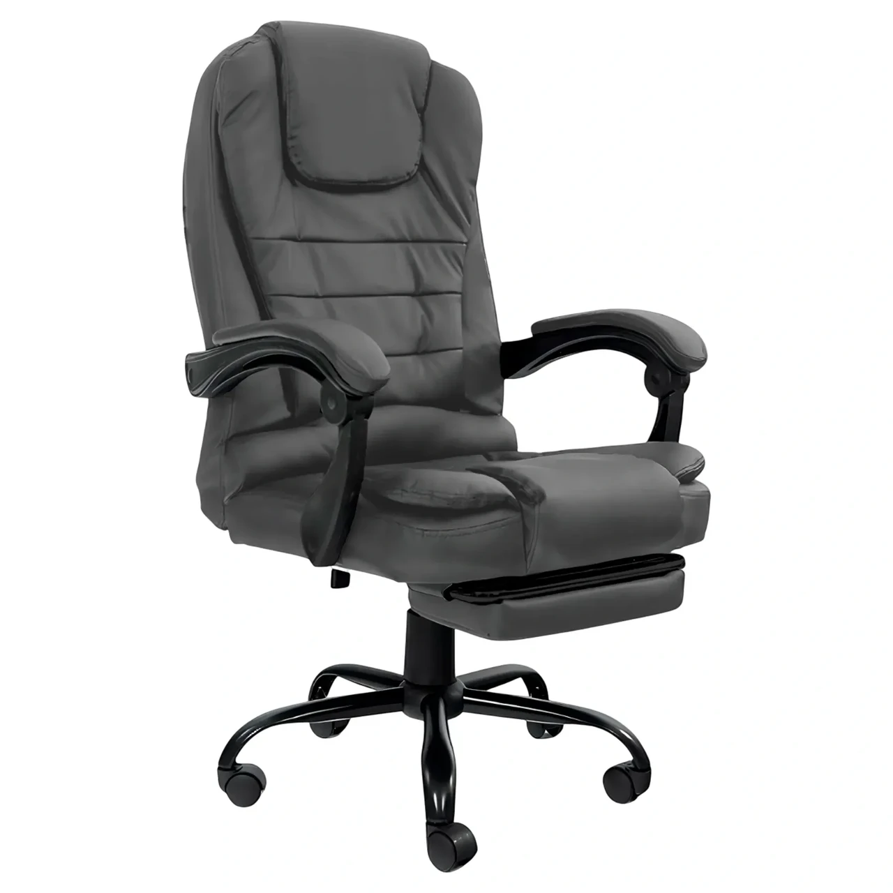 Комп'ютерне крісло до 150кг DEXON OPTIMA з екошкіри зручне посилене офісне крісло керівника директора для кабінету офісу будинку С