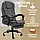 Комп'ютерне крісло до 150кг DEXON OPTIMA з екошкіри зручне посилене офісне крісло керівника директора для кабінету офісу будинку С, фото 2
