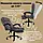 Комп'ютерне крісло до 150кг DEXON OPTIMA з екошкіри зручне посилене офісне крісло керівника директора для кабінету офісу будинку С, фото 7