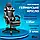 Геймерське ігрове крісло комп'ютерне 4Points GT з підставкою для ніг з подушками розкладне сіре, фото 2