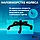Геймерське ігрове крісло комп'ютерне 4Points Premium з вставками з тканини спортивне для пк з подушками розкладне Сіро-чорне, фото 9