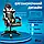Геймерське ігрове крісло комп'ютерне 4Points GT спортивне для пк з подушками розкладне біле, фото 6