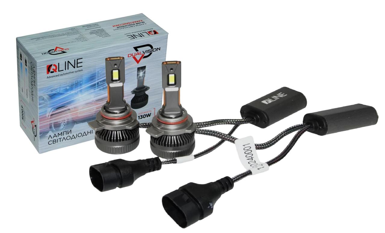 Комплект світлодіодних ламп QLine DualVision HIR2 (9012) 65W Canbus 6000K 12V