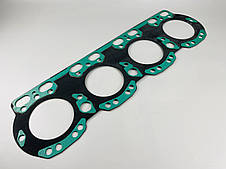Прокладка головки блока ЯМЗ-238 (металл + МБС зеленый силикон вставки)