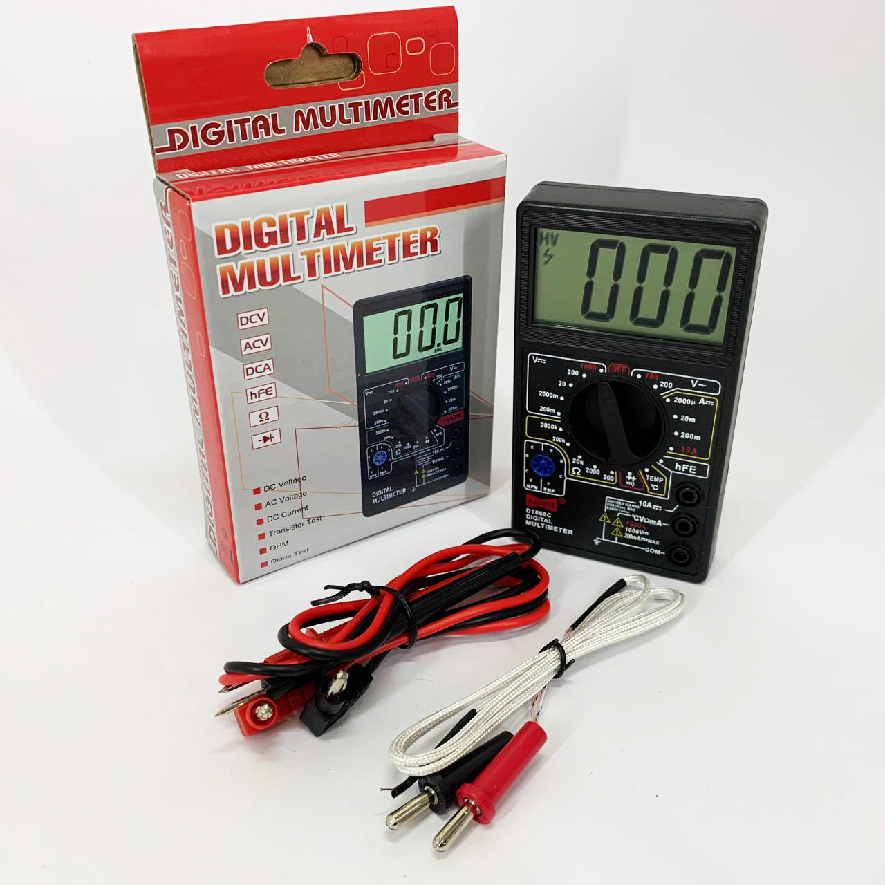 Цифровий мультиметр для дому HAOYUE DT860C/700C, Мультиметр побутовий, Тестер електропроводки LC-88, фото 1