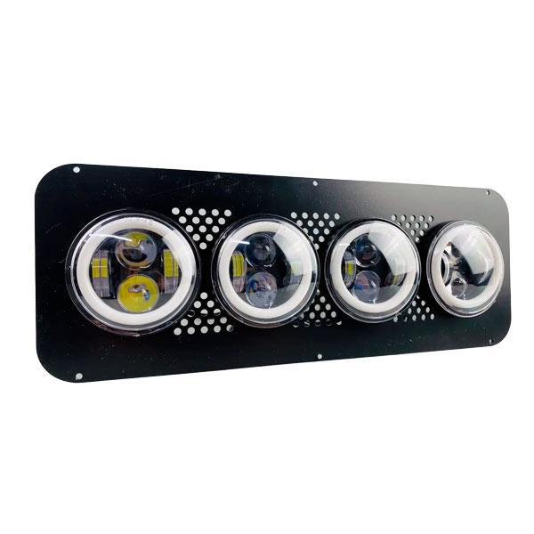 Фари на МТЗ світлодіодні з перехідною плитою замість квадратних фар LED-комплект 4