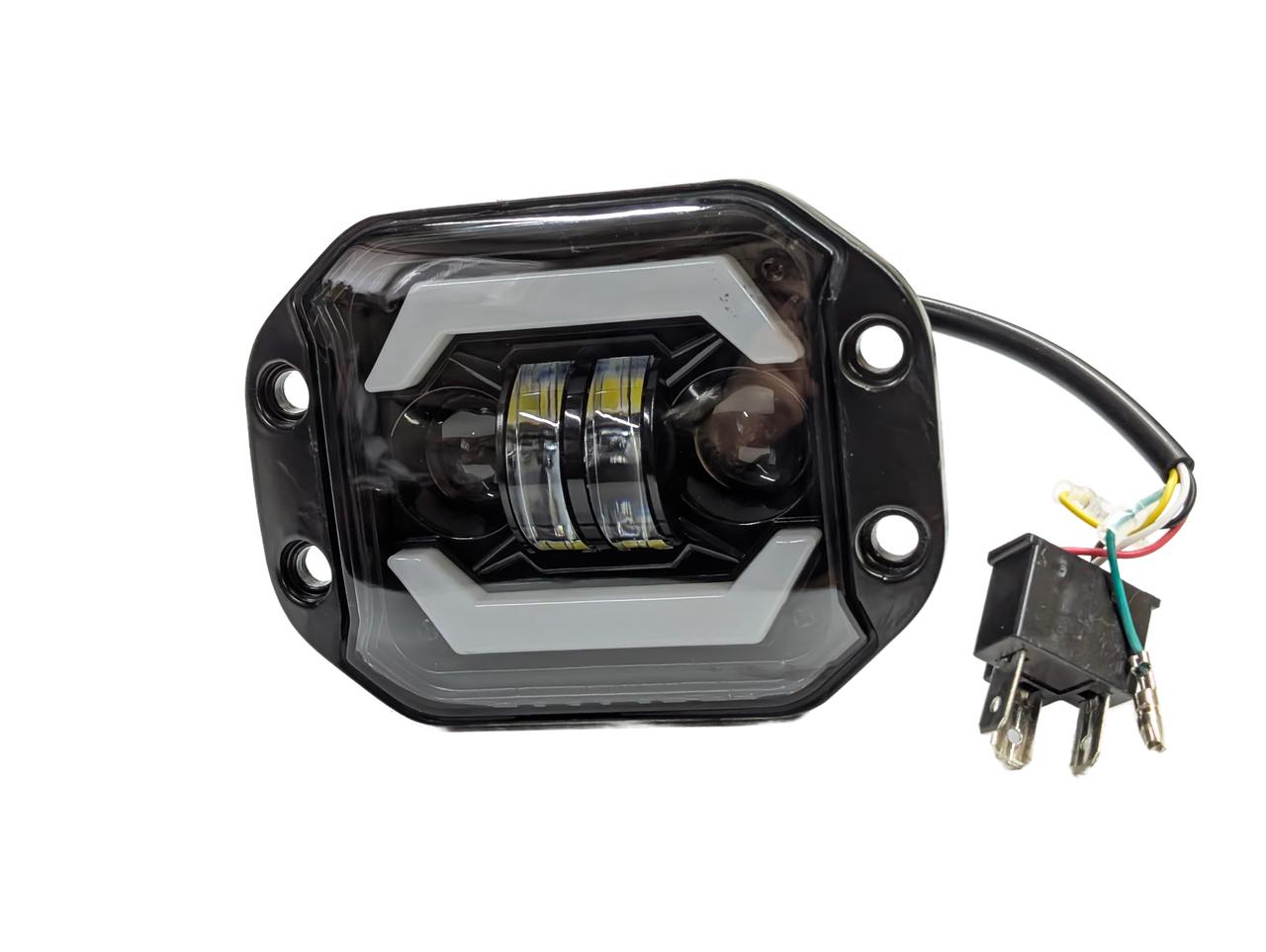 Світлодіодна фара StarLight HP-GZD-265-05 ближнє/дальнє DRL + поворот універсальна прямокутна 12/24V