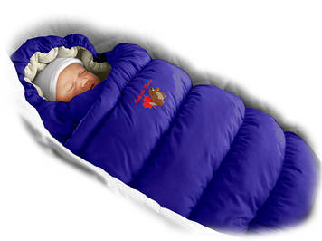 Конверт-пуховик Ontario Baby Inflated-A фланель (дутик 50х90) синій
