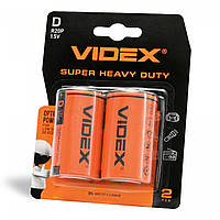 Батарейка Videx R20 (D) Blister