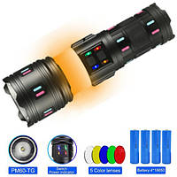 Потужний тактичний ліхтар світлодіодний, Перезаряджуваний ручний ліхтар Зручний ручний HQ-20