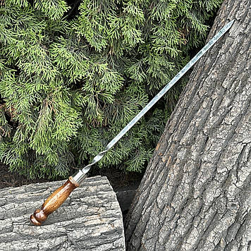 Шампур Mzavod з дерев'яною ручкою 630х12х3мм ретро