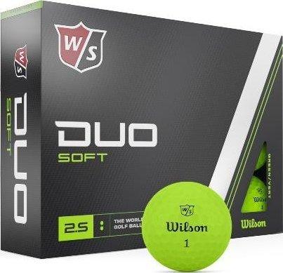 М'ячі для гольфу Wilson Staff Duo Soft 12 шт, зелені, фото 1