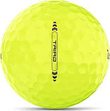 М'ячі для гольфу Wilson Staff TRIAD 12 шт, жовті, фото 3