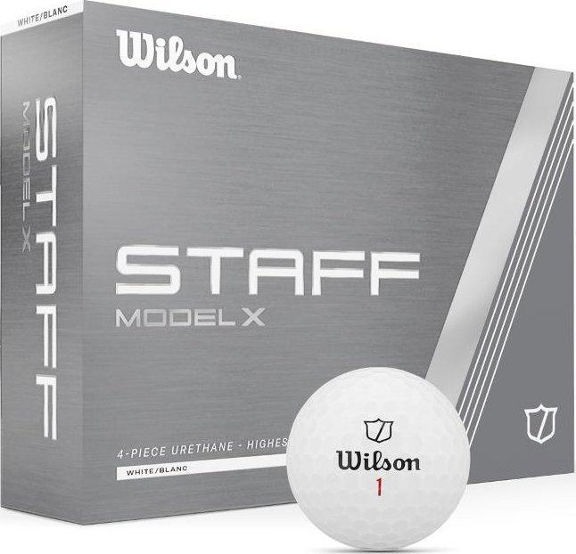М'ячі для гольфу Wilson Staff Model X 12 шт, білі, фото 1