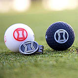 М'ячі для гольфу Volvik Marvel BLACK WIDOW 4 шт, чорно-сірі, фото 4