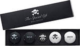 М'ячі для гольфу Volvik Skull 4 шт, чорно-білі, фото 2