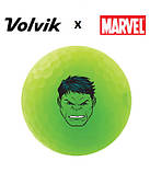 М'ячі для гольфу Volvik Marvel Hulk 4 шт, зелено-фіолетові, фото 2