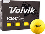 М'ячі для гольфу Volvik Vimat Soft 12 шт, жовті, фото 3
